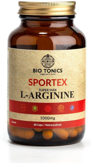Bio Tonics Super Max L-Arginine 1000mg 60 Φυτικές Κάψουλες