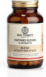 Bio Tonics Enzymes Eleven & Extracts 60 φυτικές κάψουλες
