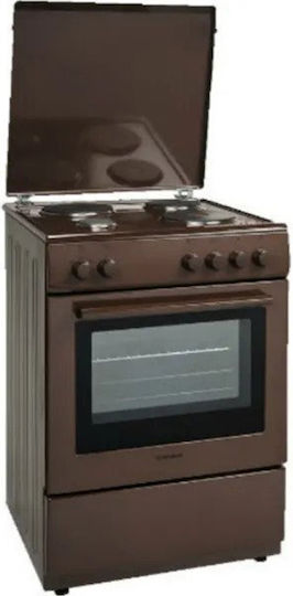 Witek WTK-64 Herd 65Es mit Emailkochfeldern B60cm. Coffee