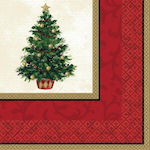 Party Napkins Christmas Tree Multicolored 33x33cm. 16pcs