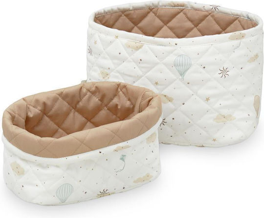Cam Cam Copenhagen Dreamland Nursery Storage Baskets White 2pcs