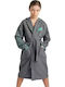 Arena Zeal Plus Jr 005309-100 Kids Swimming Bathrobe Gray