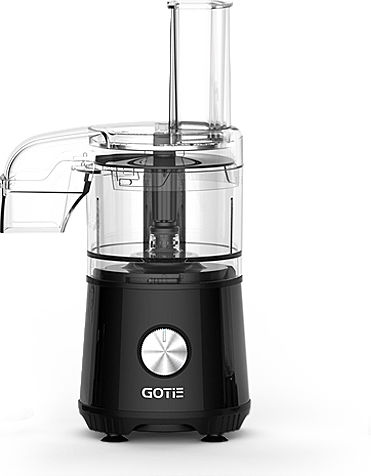 Gotie GBW-1000C Multifunktions-Food-Prozessor 400W mit Behälter 500ml und Blender-Kanne Schwarz