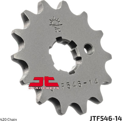 JT Sprockets Pinion față 14 Dinți pentru Kawasaki KX pentru Yamaha Crypton S 115 / Crypton-X 135