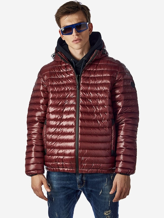 Winter Jacke Puffer Burgundisch