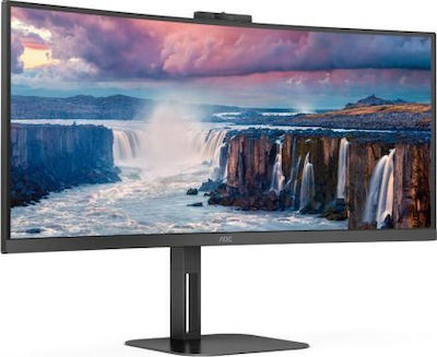 AOC CU34V5CW VA Curved Monitor 34" QHD 3440x1440 με Χρόνο Απόκρισης 4ms GTG