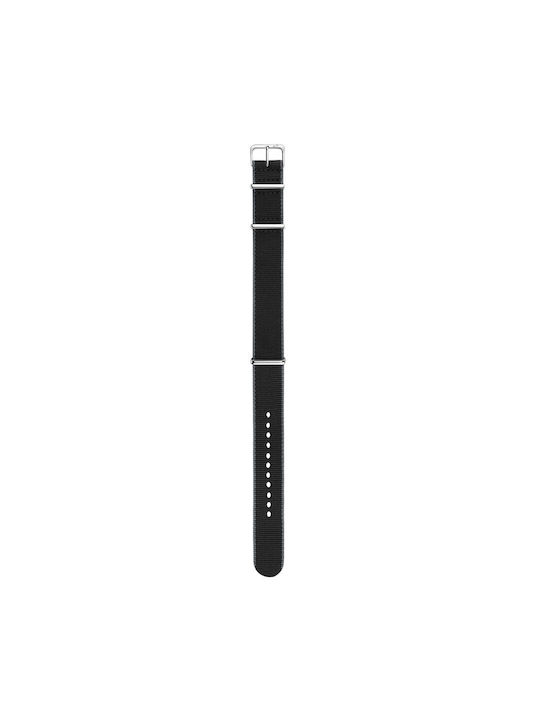 Morellato Fabric curea Benzile Nato Negru 18mm
