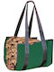 Firewood Carrier Fireplace Spi Wooden Wood Carrying Bag 36x36x84cm Green