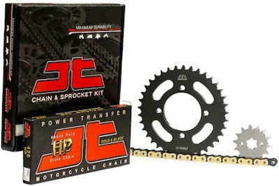 JT Sprockets Kit lanț și pinion (14-35-420HPGB) pentru Honda Supra 125 X