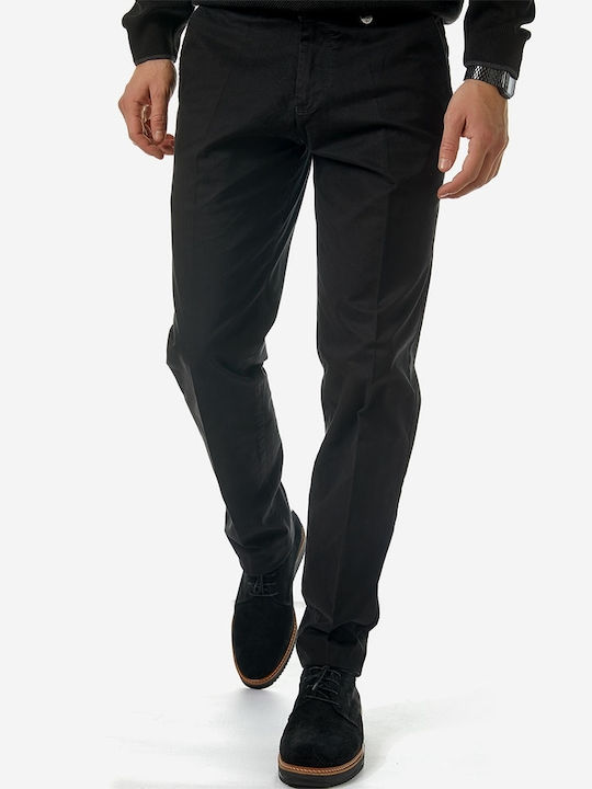 Trousers Chino Elastic in Regular Fit Black