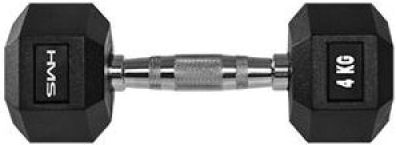 HMS Hex Pro Haltere Hexagonale din Cauciuc 1 x 4kg