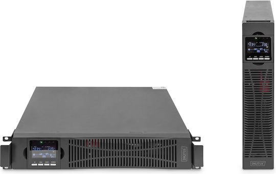Digitus DN-170096 UPS On-Line 3000VA 3000W με 8 IEC Πρίζες