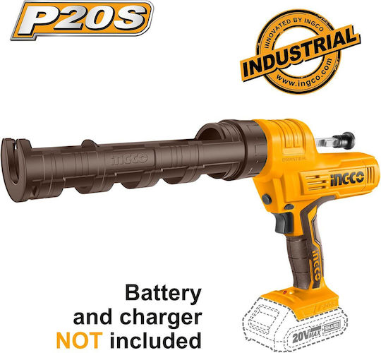 Ingco Electric Silicone Gun Battery Lithium 20V Solo (without Battery and Charger)