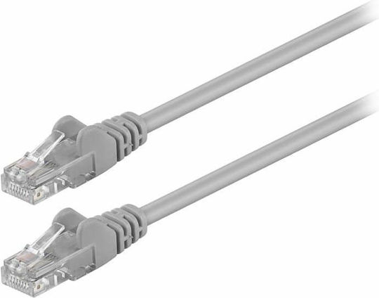 Astrasat U/UTP Cat.6 (Gigabit) Καλώδιο Δικτύου Ethernet 0.5m Γκρι