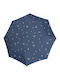 Knirps Medium Duomatic Winddicht Regenschirm Kompakt Blau
