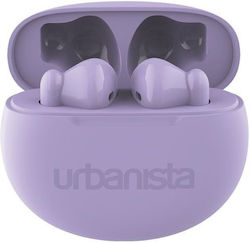 Urbanista Austin Earbud Bluetooth Handsfree Headphone Sweat Resistant and Charging Case Lavender Purple