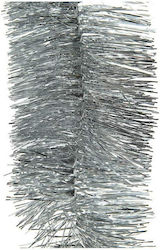 Decoris Τρέσα Christmas Garland Silver 270x7.5cm 1pc