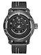 Weide Men's Watch 46mm Battery with Black Leather Strap