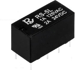 Relay electromagnetic DPDT 5VDC 2A