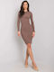 Rue Paris Mini Dress Brown