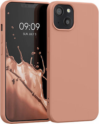 KWmobile Rubberized Silicone Back Cover Grapefruit Pink (iPhone 13)