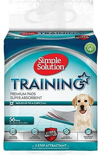 Simple Solution Training Pads Επιδαπέδια Πάνα Σκύλου 56x55cm 56τμχ