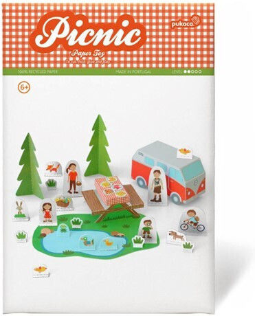 Pukaca Παιχνίδι Κατασκευών Χάρτινο Picnic για Παιδιά 6+ Ετών