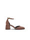 Beatris Damen Pumps aus Wildleder in Nude