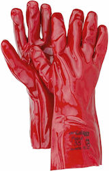 Galaxy Gloves for Work Red PVC/Cotton