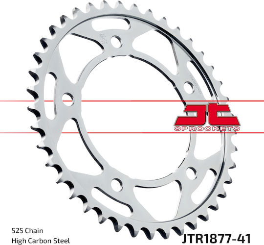 JT Sprockets Γρανάζι Πίσω 41 Δοντιών για Yamaha YZF-R1 2015-2017