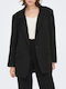 Only Lang Damen Blazer Schwarz