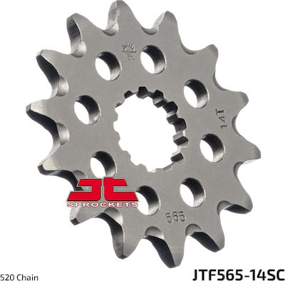 JT Sprockets Γρανάζι Μπροστά 14 Δοντιών για Yamaha YZF-R3 / YZF 450 / Kawasaki KLX 300