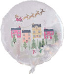 Christmas Foil Balloon - Snowglobe with Snowy City - Gingerray