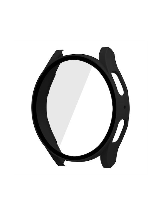 Enkay Plastic Case with Glass in Black color for Galaxy Watch5 44mm