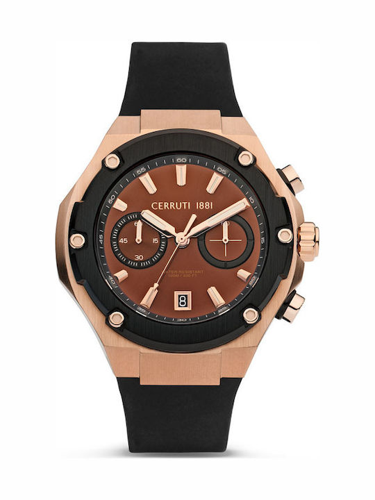 Cerruti Lucardo Ανδρικό Ρολόι 44mm Χρονογράφος ...