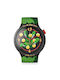 Swatch Shenron Watch Battery with Green Rubber Strap