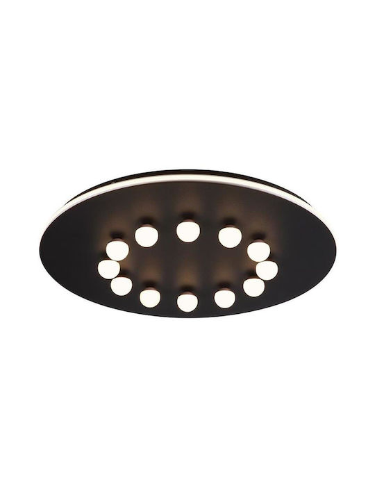 Sun Light Ceiling Mount Light 60cm Black with Integrated LED