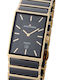 Jacques Lemans York Ανδρικό Ρολόι 39mm Μπαταρίας με Μαύρο Μεταλλικό Μπρασελέ