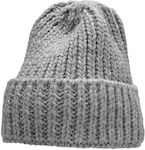 4F Beanie Beanie with Knit in Gray color