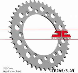 JT Sprockets Γρανάζι Πίσω 43 Δοντιών για Honda Vigor 650