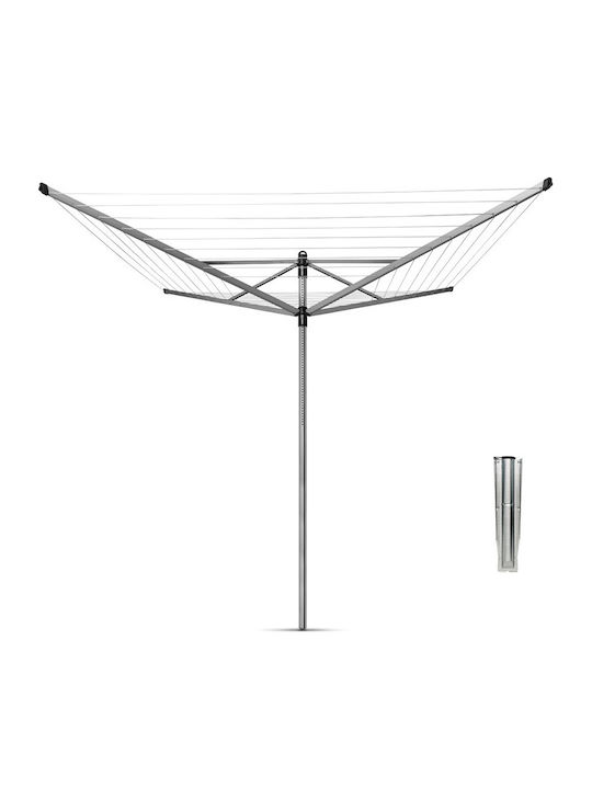 Brabantia Lift-O-Matic Rotary Dryer Advance 60 Μέτρων Πτυσσόμενη Απλώστρα Δαπέδου από Μέταλλο