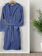 Lino Home Erma Μπουρνούζι με Κουκούλα Dark Blue 500gr/m²
