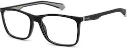 Polaroid Plastic Eyeglass Frame Black PLD D477 08A