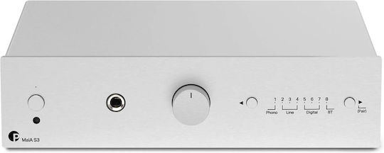 Pro-Ject Audio Maia S3 Ολοκληρωμένος Ενισχυτής Hi-Fi Stereo 40W/4Ω 23W/8Ω Ασημί