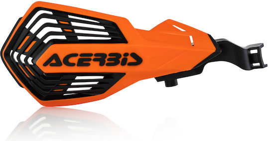 Acerbis Motorcycle Protective Hand Guards K-Future in Orange Colour