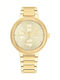Tommy Hilfiger Joy Γυναικείο Ρολόι 36mm Χρονογράφος Μπαταρίας με Χρυσό Μεταλλικό Μπρασελέ