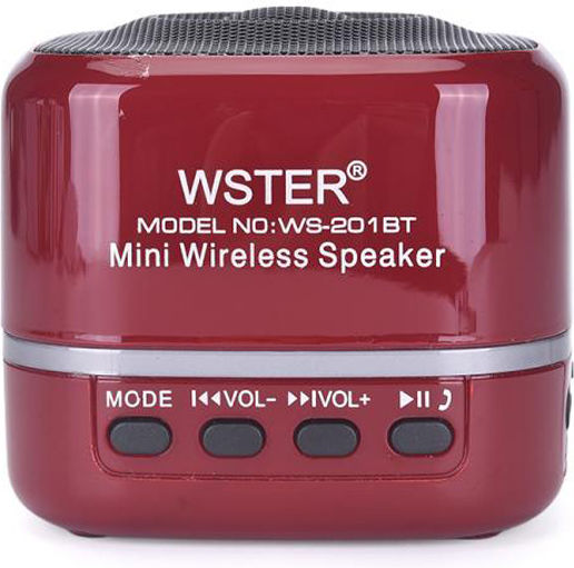 Factory WS-201BT Ηχείο Bluetooth με Ραδιόφωνο Κόκκινο