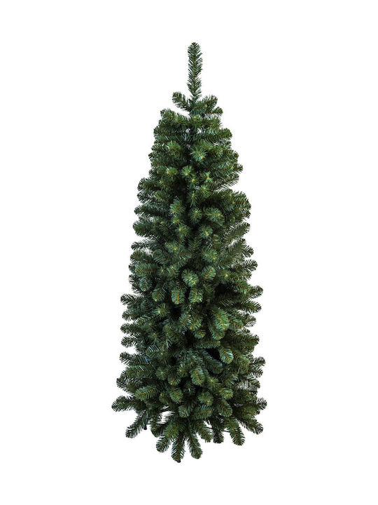 Ambiance Christmas Slim Green Tree with Metallic Base H210cm