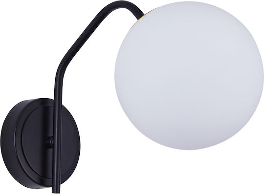 Home Lighting Classic Lamp Wall with Socket E14 Black 15x15x15cm