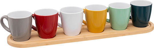 Secret de Gourmet Set Căni Espresso De ceramică Multicolore 90ml 6buc